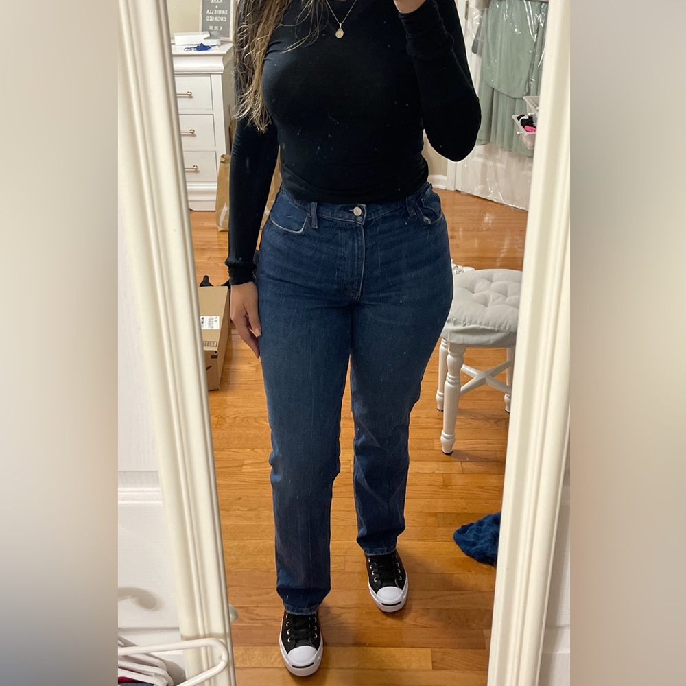Ultra High Rise 90s Straight Jean Dark 28 Long